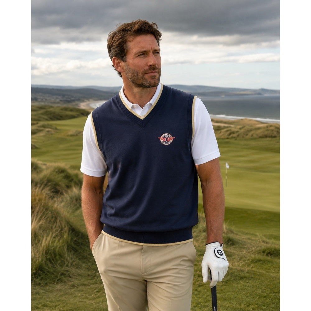 Sunderland Of Scotland U.S. OPEN 1998 MENS LARGE  V-Neck Wind Vest